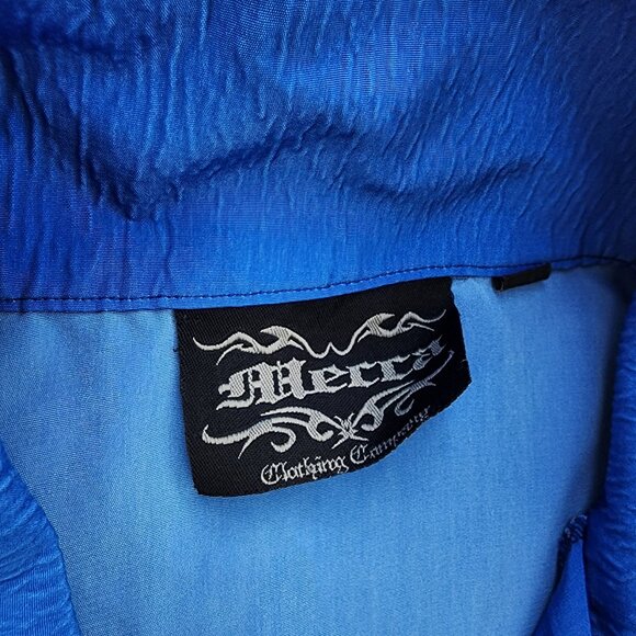 Mecca Y2K Flames Fire Button Short Sleeve Shirt (3XL - 50) - Picture 3 of 7